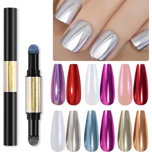 Air Cushion Pen Double-Ended Soild ABS Solid Mirror Powder Pen for Home