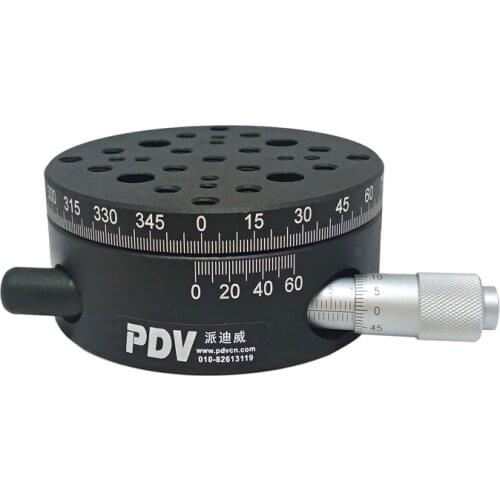PT-SD206 R Axis Manual Rotation Stage Manual Rotary Stage Rotating Platform, Optical Sliding Table, Manual Rotary stage