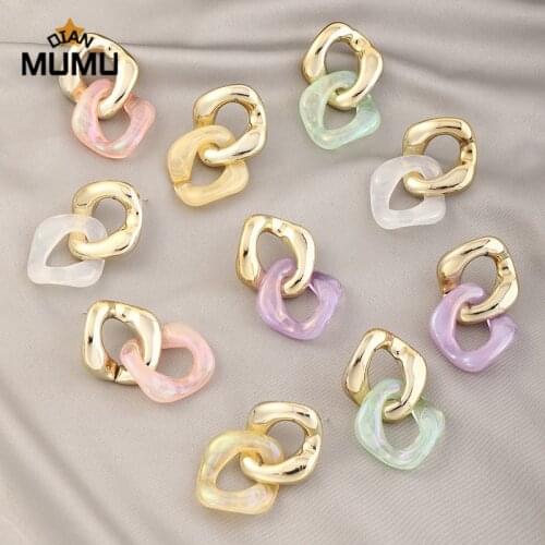 Hot selling Delicate Enamel Coating Drop Earrings Winter Trendy Cloth Resin Earrings For Girl Women Party Wedding Gifts