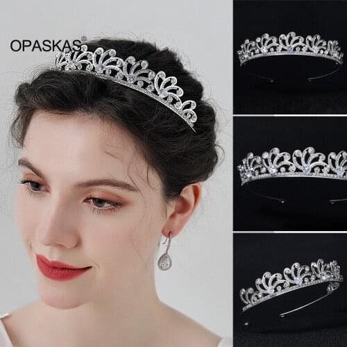 Bridal Crown Headwear Luxury Alloy Rhinestones Inlaid Headband for Female Wedding Birthday Hair Accessories PT