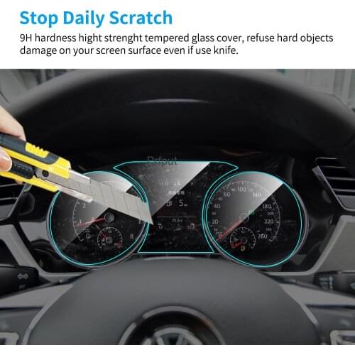Car Instrument Panel Screen Protector for Volkswagen VW Touran 2016-2018 Auto Interior Screen Protetive PET Film Car Accessories