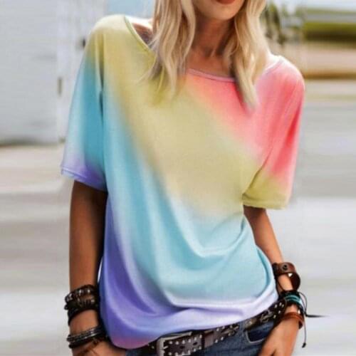 Women T-shirt Leopard V Neck Cotton Blend Short Sleeve Blouse Loose Top short sleeves V-neck leopard loose