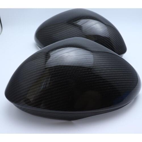 1Pair 100% Real Carbon Fiber Side Mirror Cover Cap Replacement Caps Shell for Alfa Romeo Giulia 2015 2016 2017 2018 car styling