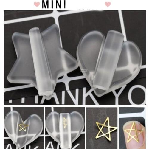 1pc Nail art curvature mold make metal nail sticker curl sharp model metal frame nail patch nail manicure tools