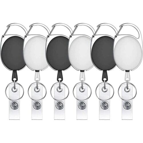 1PC Retractable Student Nurse Name Exhibition Badge Reel Fashion ID Credit Card Badge Holder Clip School Office Supplies