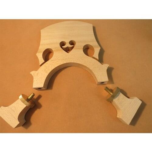 1pcs High quality 3/4 regulated double bass bridge cupreous parts #6532