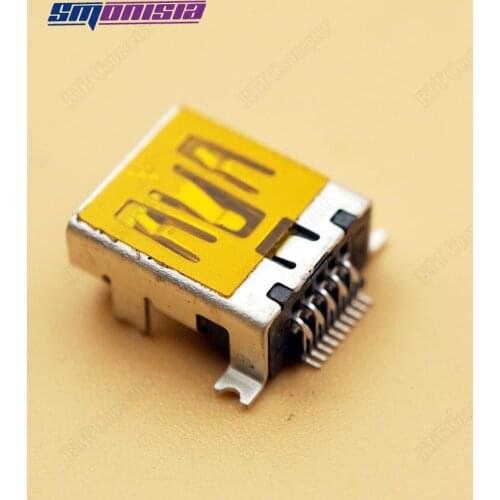 Smonisia 100pcs USB 10Pin SMD DIP Connector for Phone usb Female Socket