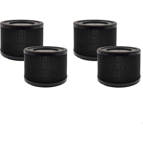 4Pack Replacement 3-In-1 HEPA Air Filters Compatible for TaoTronics TT-AP001 / VAVA VA-EE014 Air Purifiers,Black