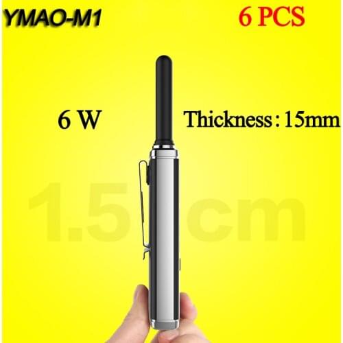 6pcs) YMAO M1 Handheld Walkie Talkie Portable Radio 6W High Power UHF Handheld Ham Flashlight Radio Communicator HF Transceiver