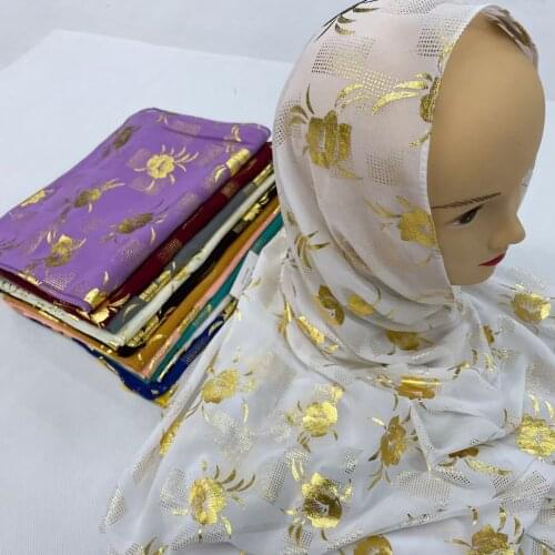 African Women Hijab Headband Chiffon Scarf Soft Shawl Wraps Islamic Headscarf Foulard Female Tippet Turban Hats Headtie For Lady