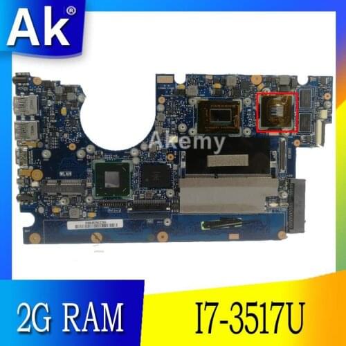 AK UX32VD Laptop motherboard for ASUS UX32VD UX32V UX32 Test original mainboard 2G RAM I7-3517U GT620M