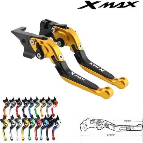 For Yamaha X-MAX 300 XMAX300 Motorcycle Accessori CNC Aluminum Scooter brake Clutch lever Adjustable/Foldable/Extendable