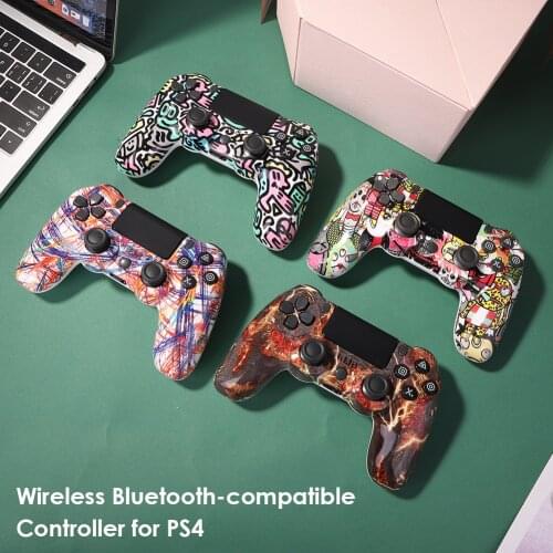 Wireless Game Controller Bluetooth-compatible Gamepad for 4 PS4 Joystick Games Console