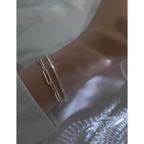 Sparkling Gypsophila Exquisite Bracelets for Women Simple Cool Temperament Jewelry Hand Chain Charm Bracelet Girls Jewerly Gifts