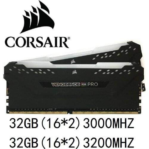 CORSAIR VENGEANCE® RGB PRO DDR4 RAMS 3000MHz 3200 Mhz CL15 CL16 DIMM Desktop Memory 32GB(2x16GB) DDR4 rgb ram Memory Kit—RAMS