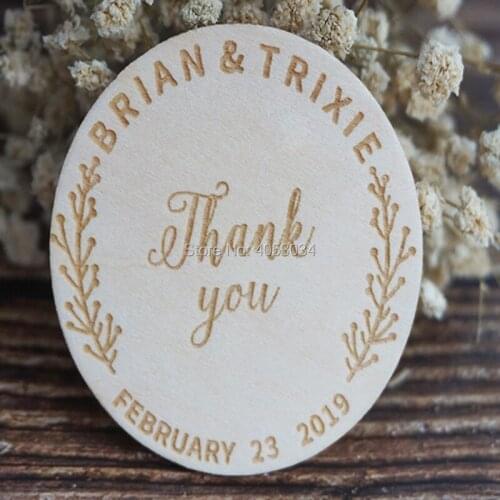 Wedding Favor Wooden Thank You Gift Wooden Magnets Rustic Thank You Favor Wedding Invitation