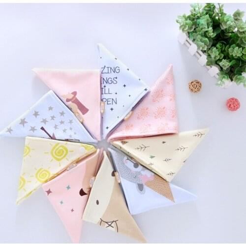 Baby Bandana Bibs Cotton Soft Babador Feeding Smock Infant Burp Cloths Cartoon Saliva Towel Newborn Feeding Accessory Baby Stuff