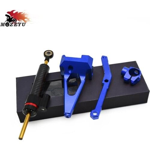 For YAMAHA MT09 FZ09 MT-09 2013-2016 2017 2018 2019 MT 09 FZ 09 Motorcycle CNC Stabilizer Steering Damper&Mounting Bracket Kit