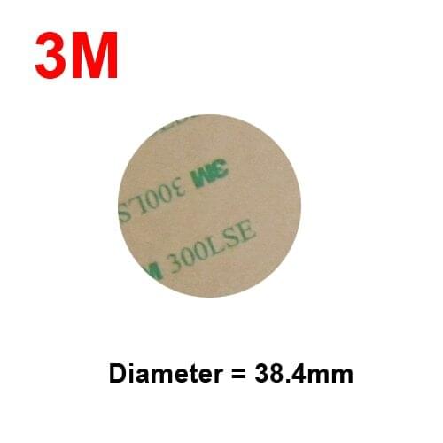 Diameter 38.4mm Circle 3M 300LSE 9495LE Double sided Adhesive tape Round, Clear, 0.17mm thick, 50pcs/lot