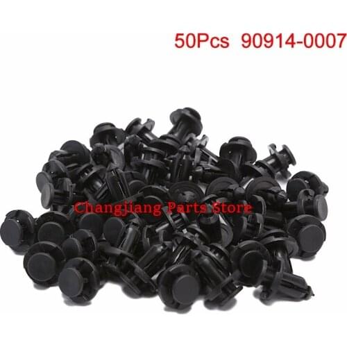 Hot sale 50Pcs Auto Fastener Parts Bumper Engine Cover Fender Grille Clips 90914-0007 for cars