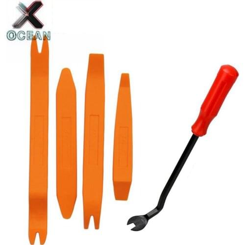 High quality 4pcs Remover Removal Puller Pry Tool Car Door Panel Trim Upholstery Retaining Clip Plier Tool Hand Tool Set