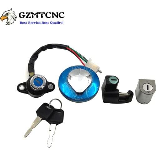 Lockset Ignition Key Switch Fuel Gas Cap Lock Keys For Honda CMX 250 CMX250 Rebel 1985-2015 CA 125 CA125 1995-1999