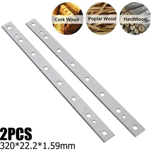 2PCS 13inch 320*22.2*1.59mm HSS Planer Blades For DW735 & DW735X Replaces DW7352 Woodworking Machine Shaver