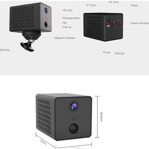 Vstarcam Wifi mini Camera IR Night Surveillance Security Camera 1080P 4G wireless IP Camera Mini Camera 2600mAh Battery Camera