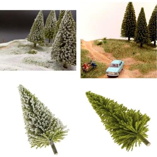 Miniature Christmas Tree Model - Dollhouse Christmas Accessories Table Top Trees Decor Micro Scenery Landscape Decor