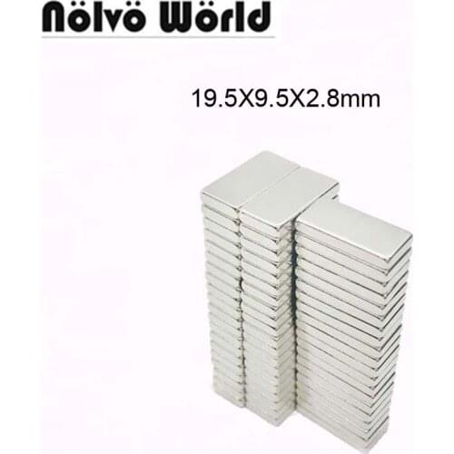 30pcs 20*10*2.8mm powerful hidden neodymium magnetic block rare earth super invisible magnets button DIY bag accessories