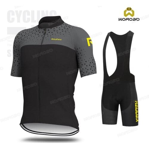 2020 Man Cycling Jersey Set Short Sleeve Bicycle Road Bike Riding Clothing Pro Team Training Uniform Summer Quick Dry Sportwear