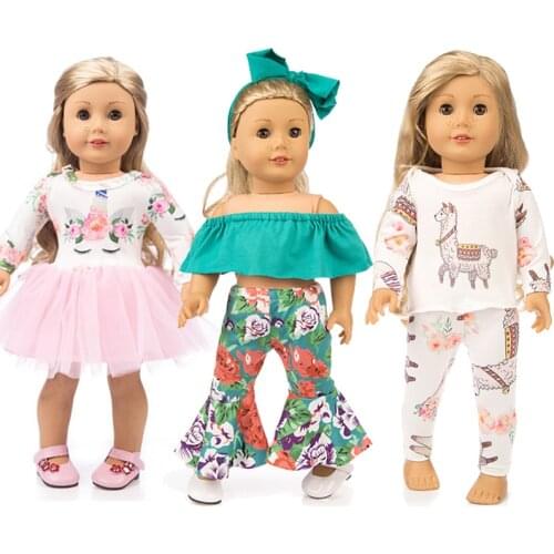 3 sets Doll clothes-Fashioh dress for My Little Baby-18inch/43-46cm life/generation doll Accessories-new born Outfit Girls Gift