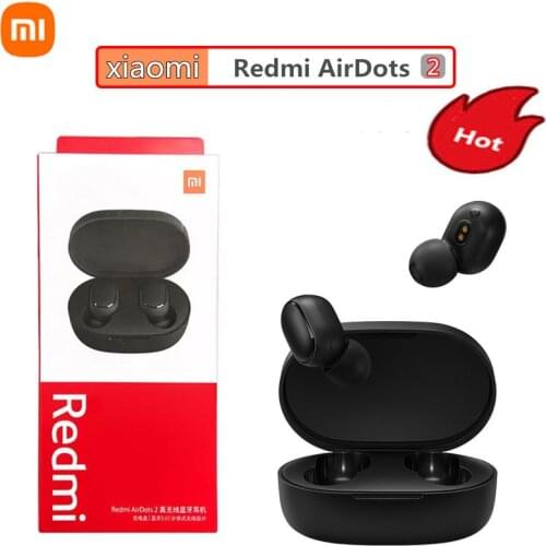 5 pieces/lot Original Redmi Airdots 2 Xiaomi Airdots S TWS 5.0 Bluetooth Headset Voice Control mini Sports Earbuds Microphone HD