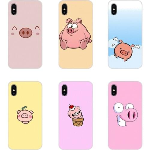 For HTC One U11 U12 X9 M7 M8 A9 M9 M10 E9 Plus Desire 630 530 626 628 816 820 830 Silicone Shell Case pink Funny Pig Baby Luxury