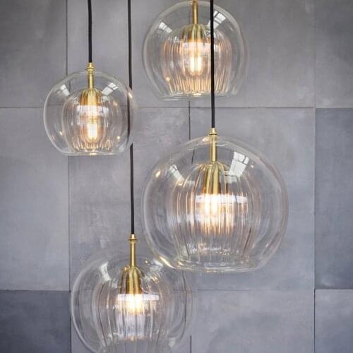 Nordic Modern Glass Led Pendant Light Kitchen Hanging Lights Dining Bar Industrial Lamp Living Room Lighting Fixtures Home Decor