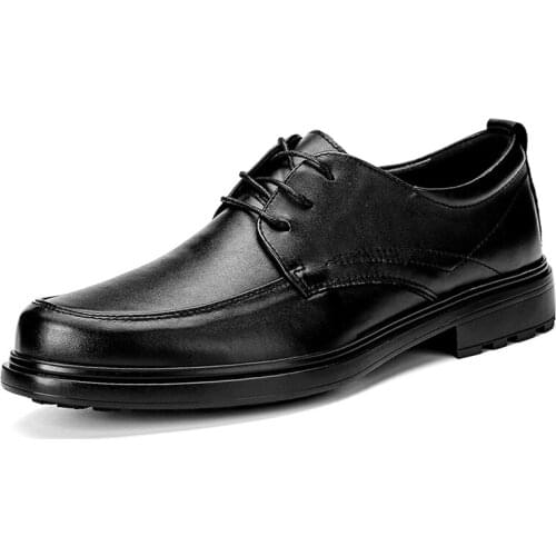 Classic black leather shoes men Business shose Genuine leather Men shoes Fashion casual shoes men flats Zapatos De Hombre