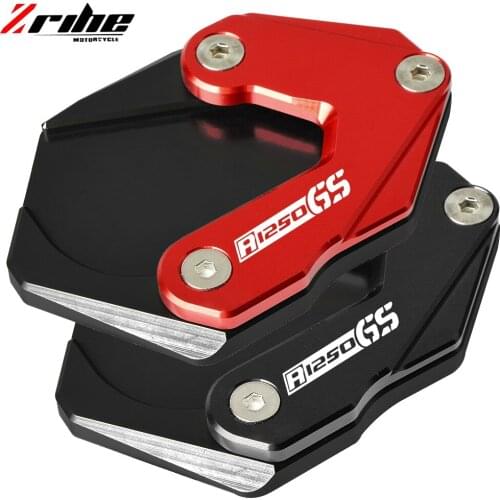 CNC Foot Side Stand Extension Pad Support Kickstand Plate Enlarge For BMW R 1200 GS R1200GS LC Adv R 1250 GS R1250GS Adventure