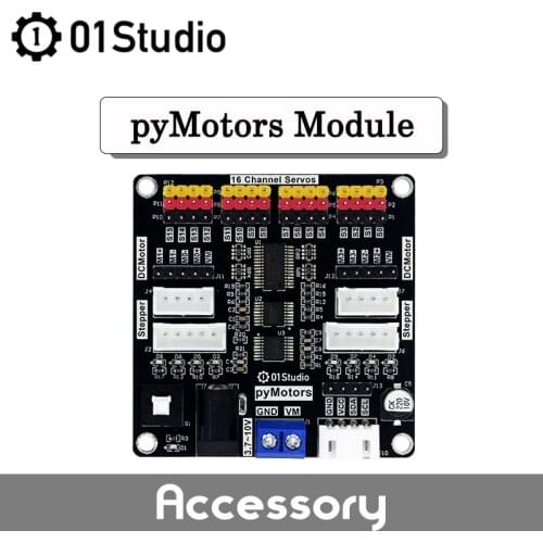 01Studio pyMotors Module Servo DC Stepping Motor Micropython python