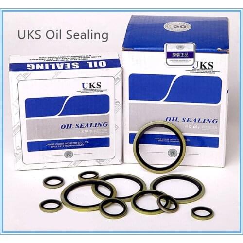 10/20/100pcs UKS Combination Washer Metal Gaskets Oil Sealing Ring Whole Size 6-60mm Pneumatic Components Cylinder with Metal