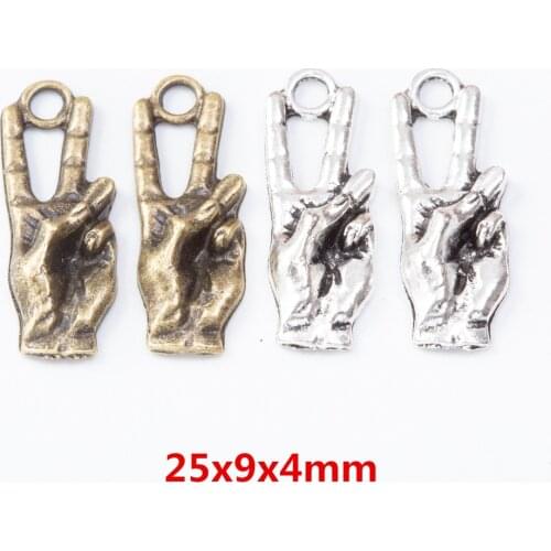 20pcs/lot Fashion Charms Yeah gesture zinc alloy Pendant For Necklace Bracelet findings 7545