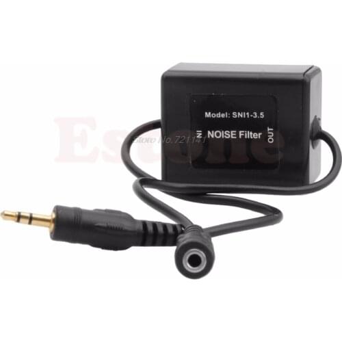 3.5mm Car Aux Audio Noise Filter Ground Loop Isolator Eliminate Electrical Noise Dropship