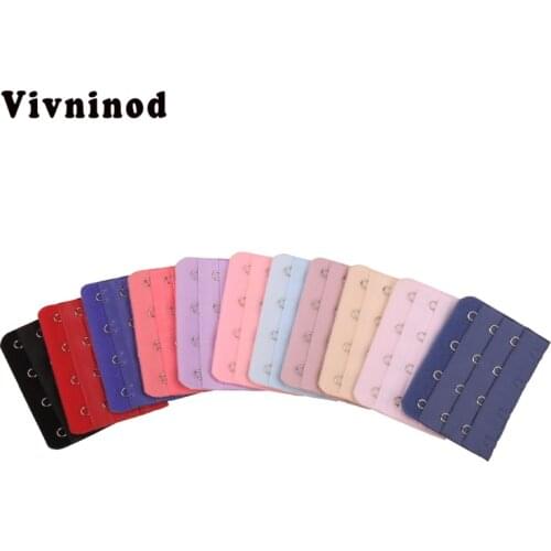 6 PCS Women Good Quality Adjustable Bra Extender Strap Extension 4 Hooks Stretch Buckle 4 Hooks 3 Rows Bra Hooks Bra Extender