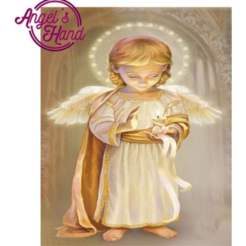 Full Lovely Angel little boy 5D Diamond Painting Needlework Embroidery Cross Stitch Round&spuare Rhinestone Room Decor Crafts