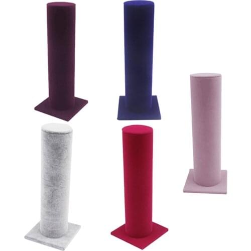 Velvet Vertical Jewelry Bangle Bracelet Display Stand Bar Organizer Holder Rack