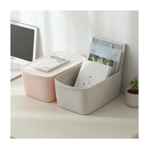 Large Plastic Clothes Storage Box Home Book Toy Cloth Container For Tidy With Simple Case