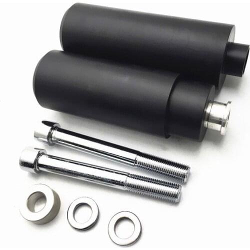 Black No Cut Frame Slider Crash Protector Motorcycle For Yamaha FJR1300 2006 2007 2008 2009 2010 2011