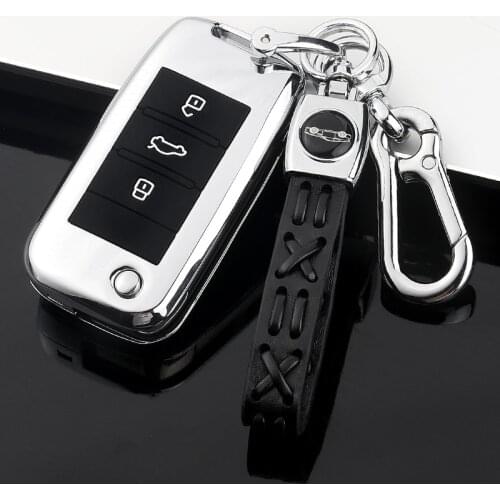 Zinc Alloy Car Key Cover Case Protection Accessories Galvanized Alloy Protector for Roewe RX5 2017 year for MG ZS 3 button