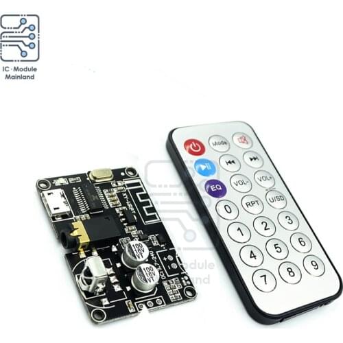 DC3.7V-24V Bluetooth 5.0 Audio Receiver Decoder Board MP3 Lossless DAC Stereo Music Player With Remote Control For Home Speakers