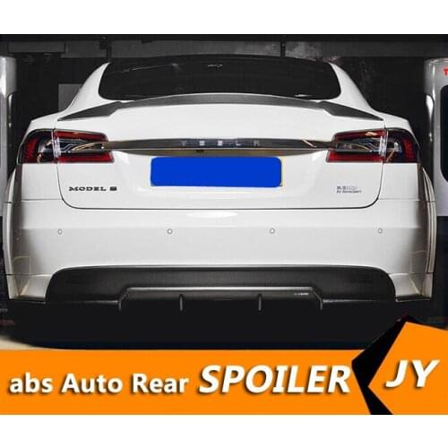For Tesla mode S Spoiler Carbon Fiber Material 2012-2018 P4 JKS Performance Style Spoiler For Tesla model s Spoiler