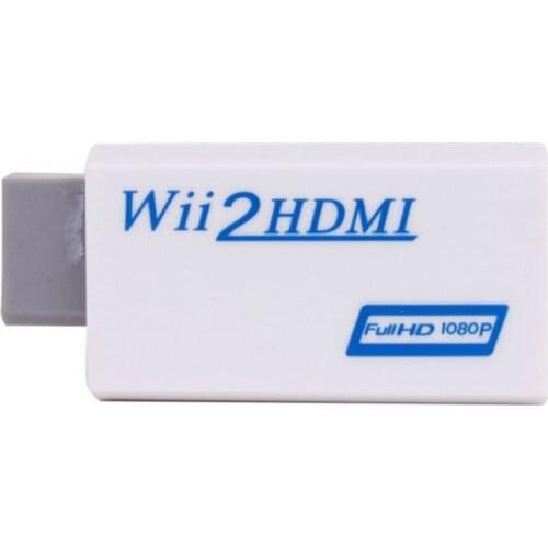 DHL shipping with Retail package Full HD HDMI 1080P HDMI Converter Adapter With 3.5 mm Audio Output For Wii 2 200pcs/lot